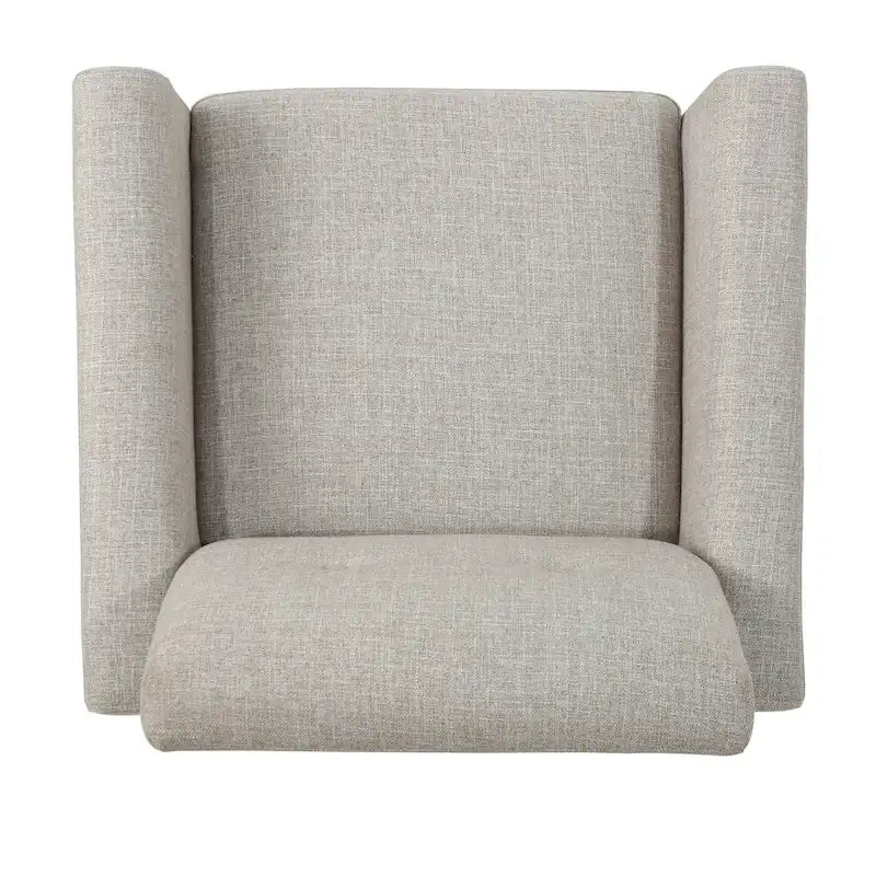 31" Upholstered Button Tufted Club Chair with Rubber Legs