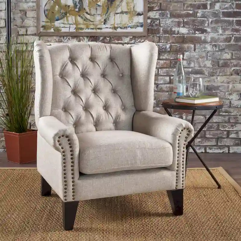 Modern Accent Wingback Chair for Living Room, Bedroom, Home Office