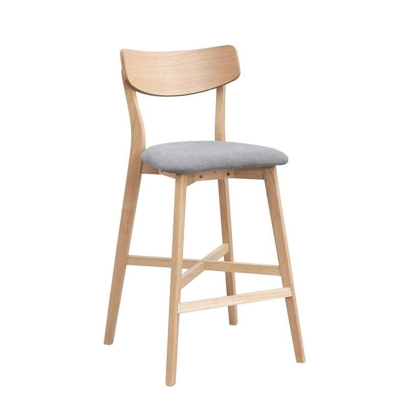 Counter Stools Set of 2, Modern Bar Stools with Backs, Counter Height Bar Stools, Upholstered Counter Chair for Kitchen Island