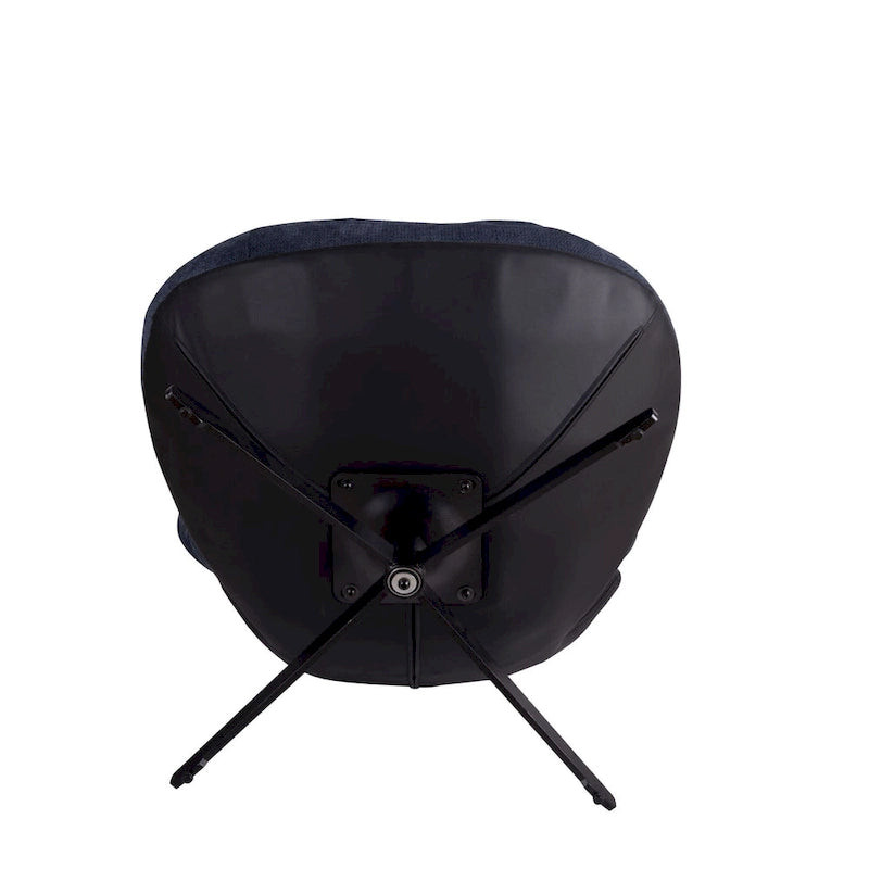 Modern Chenille 360 Swivel Office Chair with Metal Base Frame