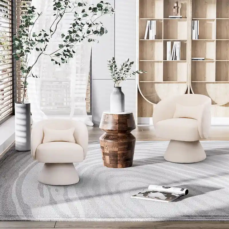 360 Degree Modern Swivel Cuddle Barrel Sofa Chairs
