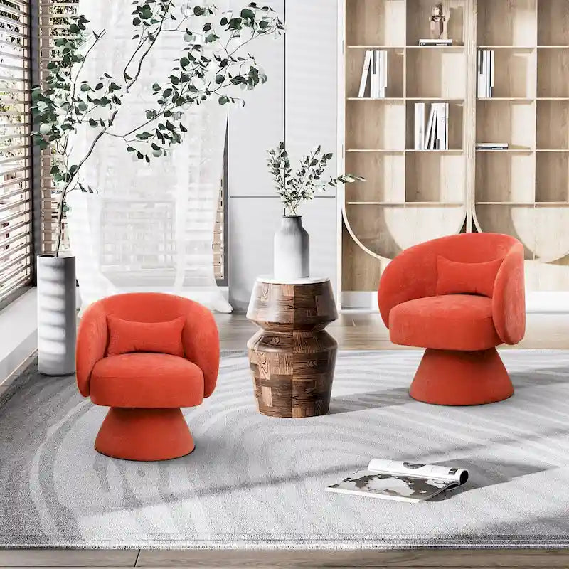 360 Degree Modern Swivel Cuddle Barrel Sofa Chairs