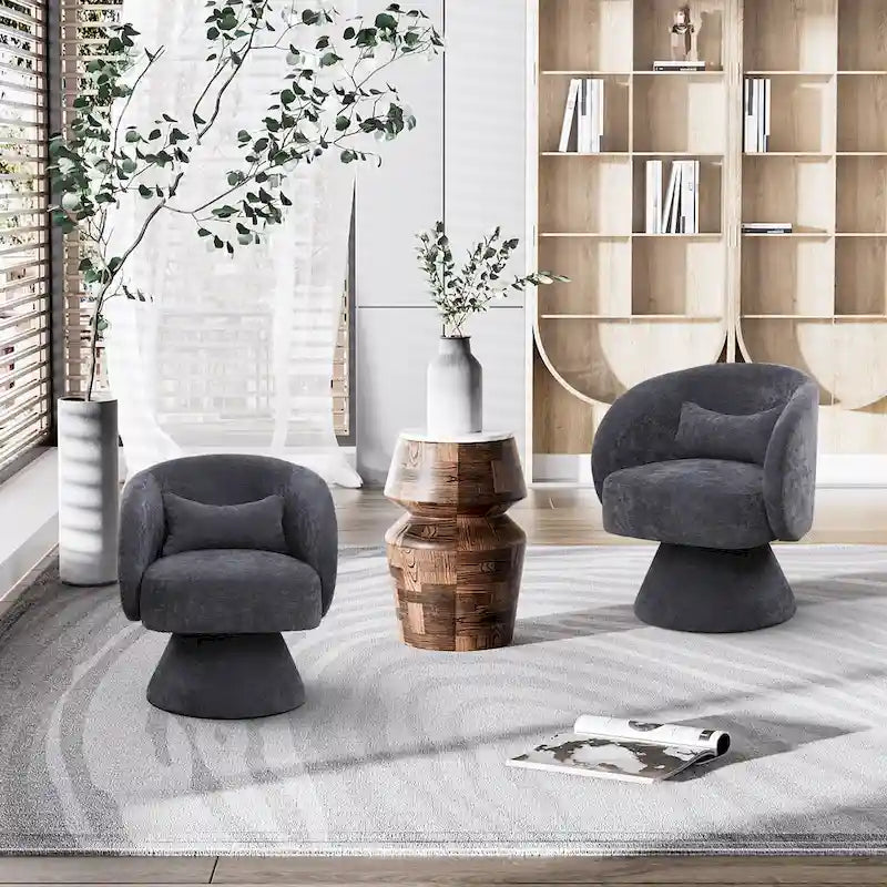 360 Degree Modern Swivel Cuddle Barrel Sofa Chairs