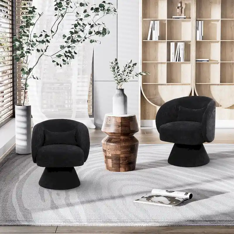 360 Degree Modern Swivel Cuddle Barrel Sofa Chairs