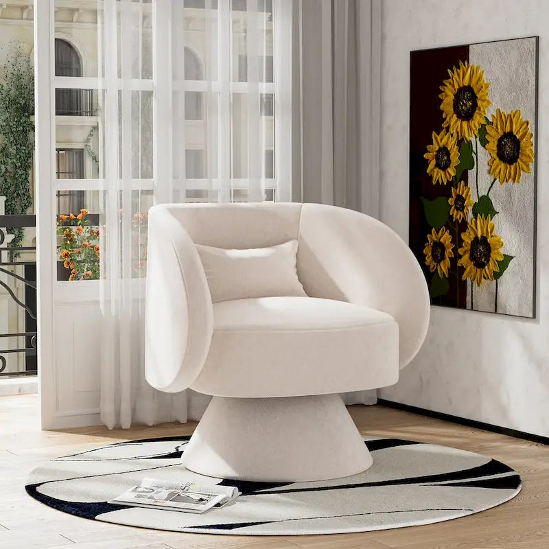 360 Degree Modern Swivel Cuddle Barrel Sofa Chairs