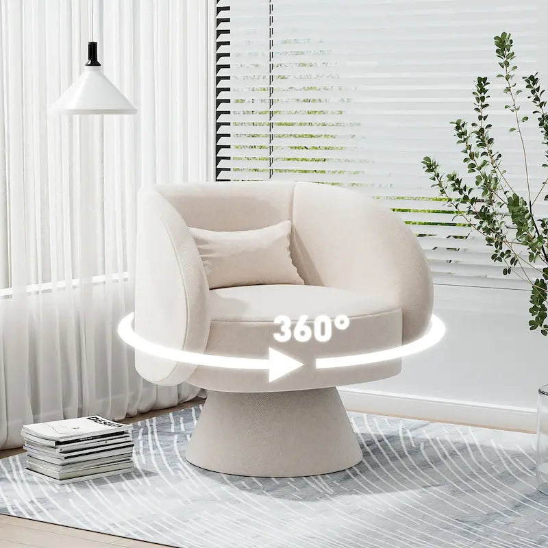 360 Degree Modern Swivel Cuddle Barrel Sofa Chairs