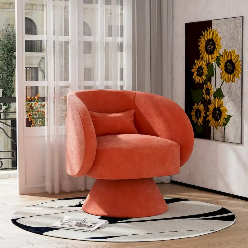 360 Degree Modern Swivel Cuddle Barrel Sofa Chairs