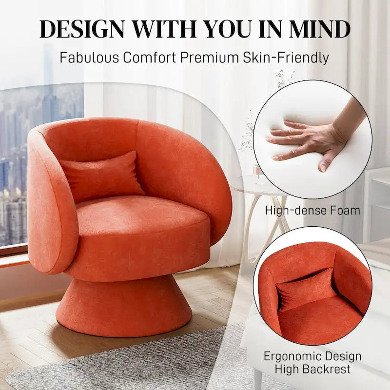 360 Degree Modern Swivel Cuddle Barrel Sofa Chairs