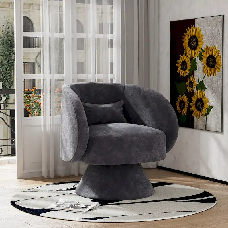 360 Degree Modern Swivel Cuddle Barrel Sofa Chairs