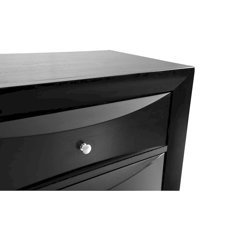 5-Drawer Bedroom Chest with Real Wood Veneer Finish