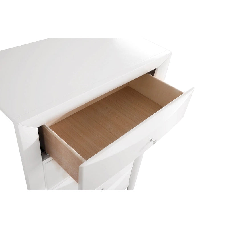 5-Drawer Bedroom Chest with Real Wood Veneer Finish