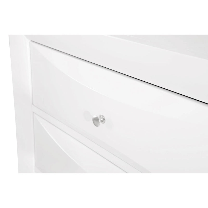 5-Drawer Bedroom Chest with Real Wood Veneer Finish