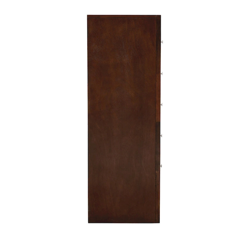 5-Drawer Bedroom Chest with Real Wood Veneer Finish