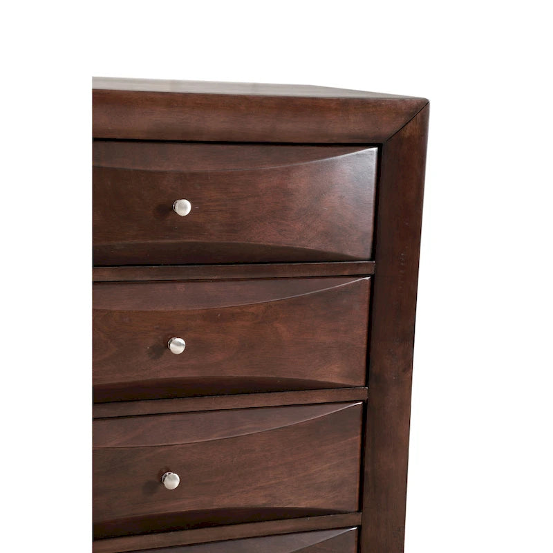 5-Drawer Bedroom Chest with Real Wood Veneer Finish