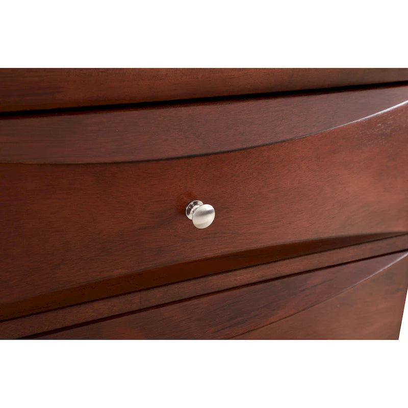 5-Drawer Bedroom Chest with Real Wood Veneer Finish