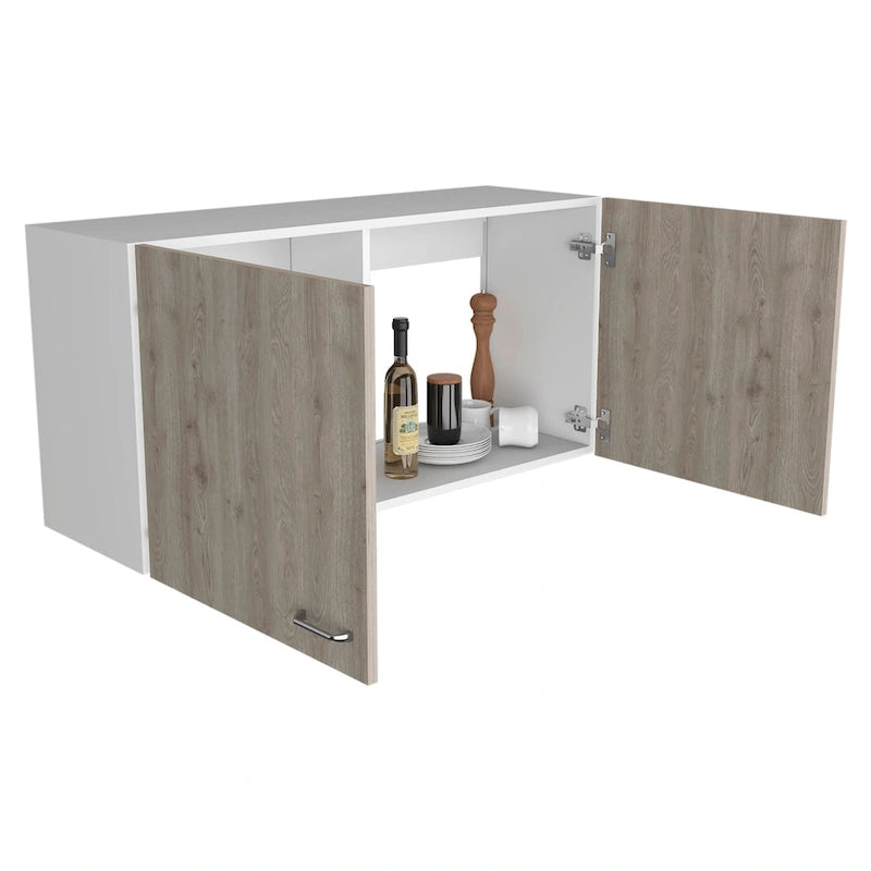 Double Door Wall-Mounted Storage Cabinet for Kitchen, Bathroom or Garage