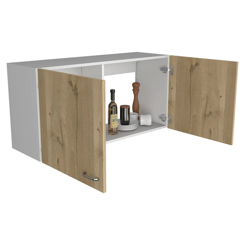 Double Door Wall-Mounted Storage Cabinet for Kitchen, Bathroom or Garage