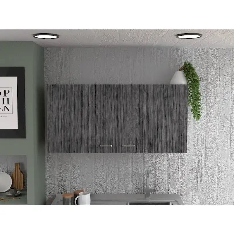 Double Door Wall-Mounted Storage Cabinet for Kitchen, Bathroom or Garage