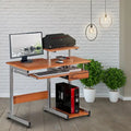Computer Desk with Drawer and Pull Out Keyboard Panel