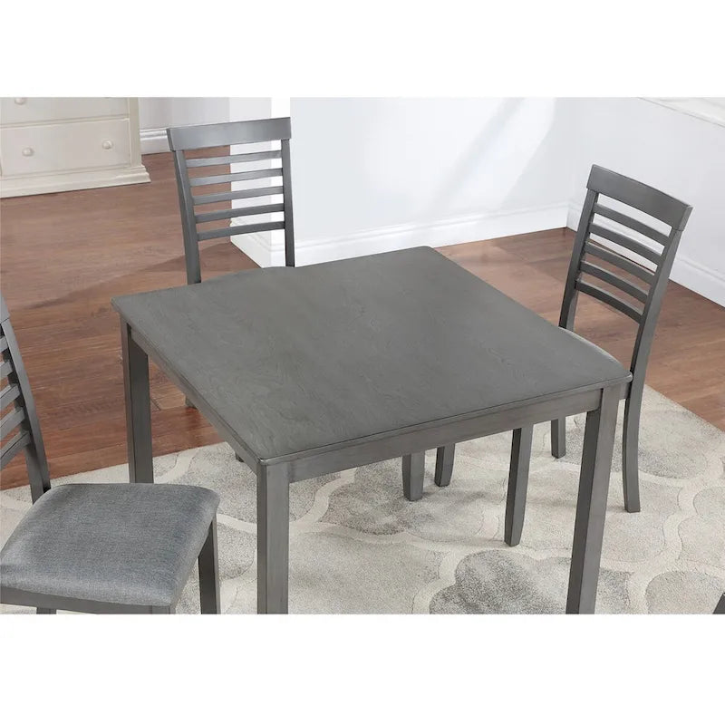 Wooden Dining Square Table, Kitchen Table for Small Space, 4 Person Dining Table