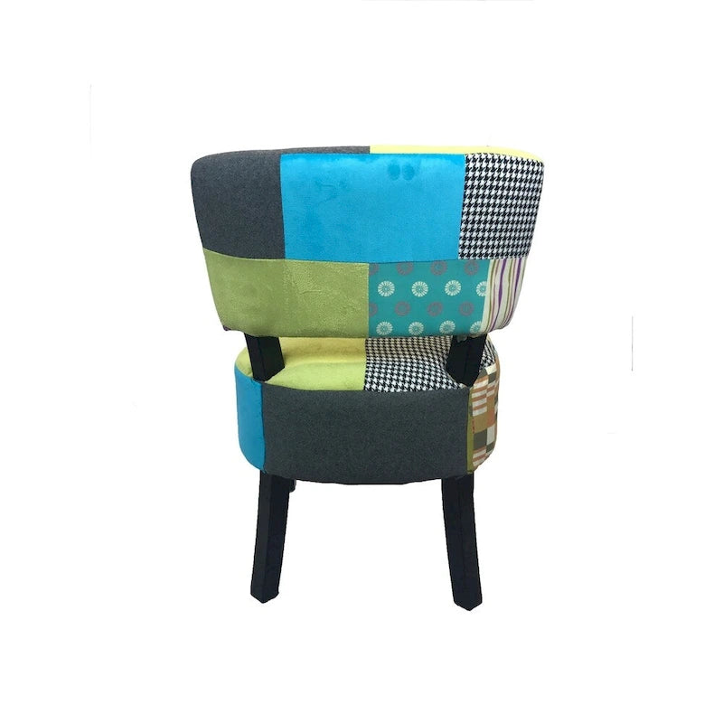 Pacific Coastal Patchwork Accent Chair