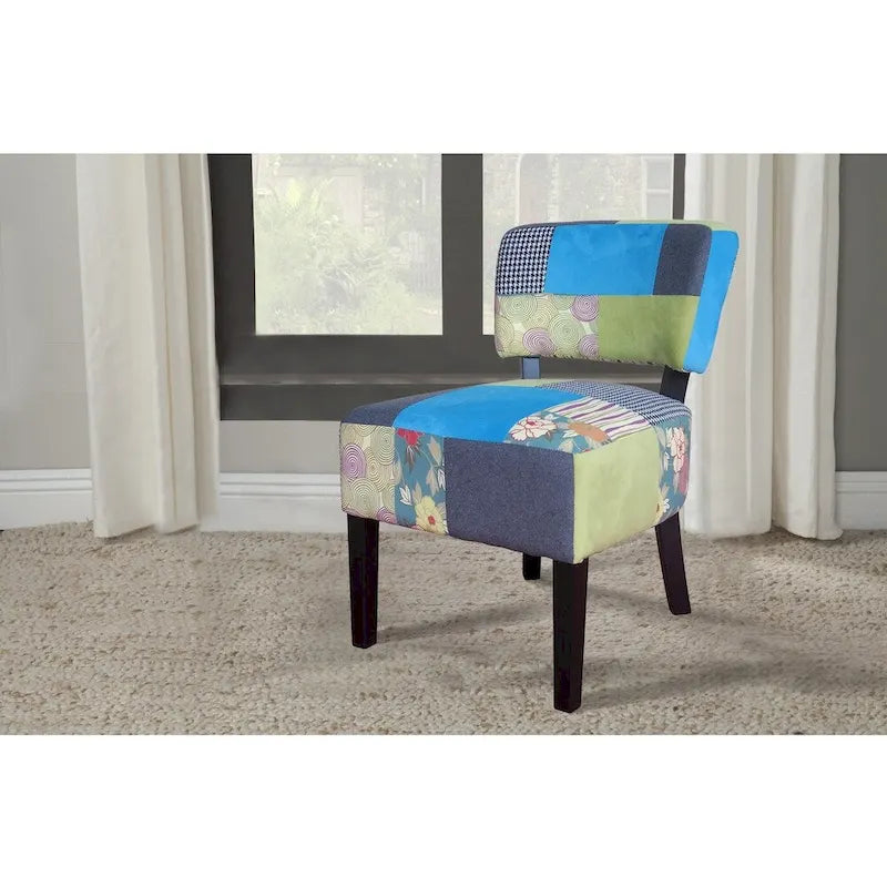 Pacific Coastal Patchwork Accent Chair